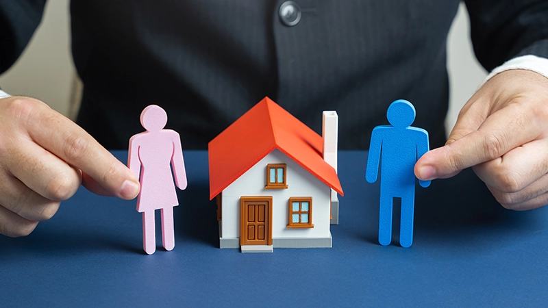 Distribution of household responsibilities between husband and wife.